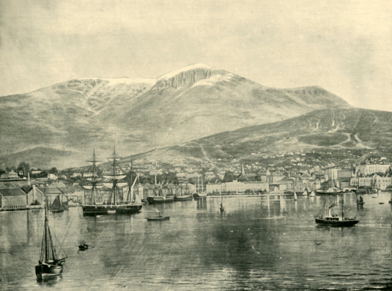 Hobart, von der Bucht aus von Unbekannt