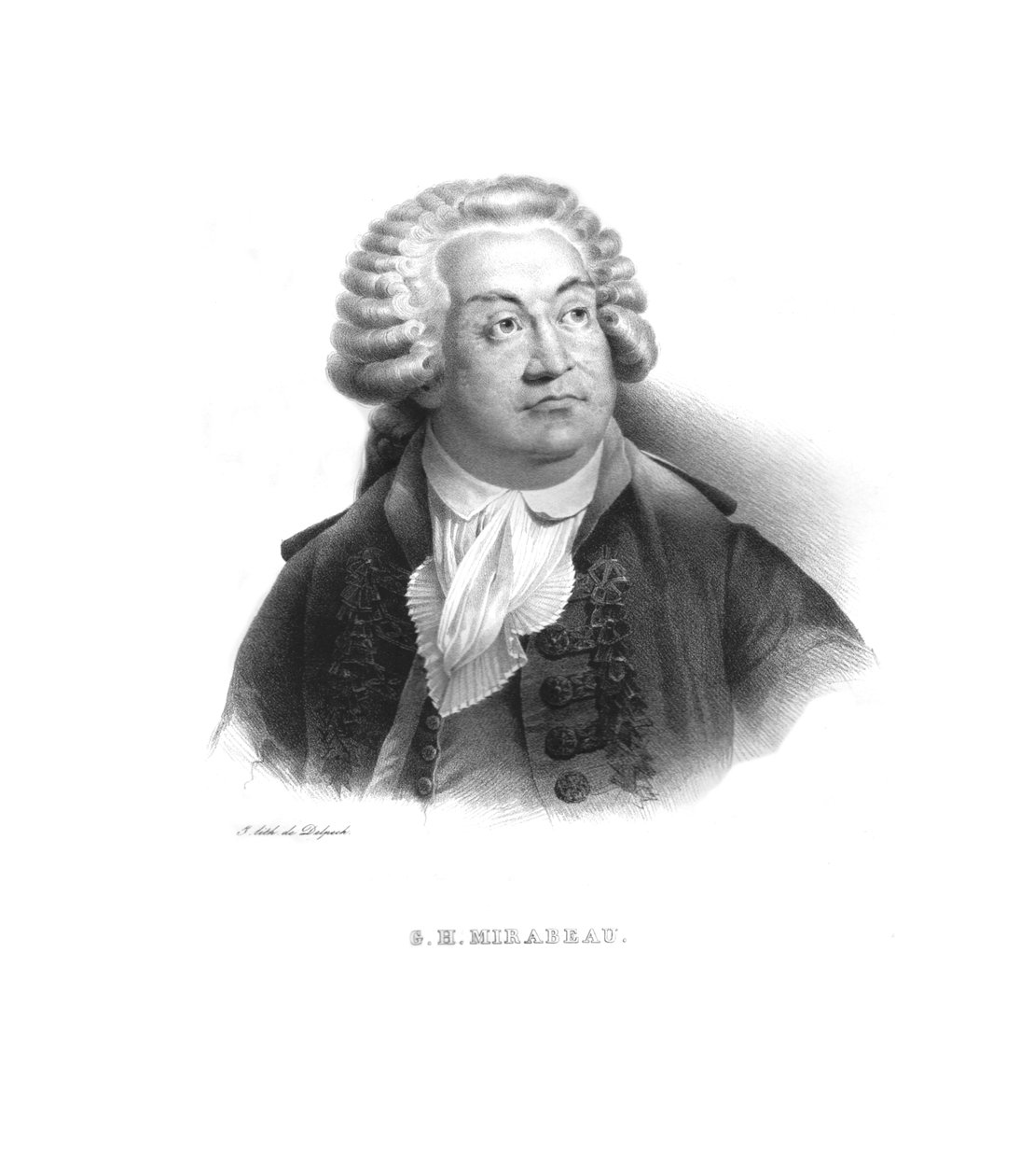 Honoré-Gabriel de Riqueti, Graf von Mirabeau, ca. 1820er Jahre von Unbekannt