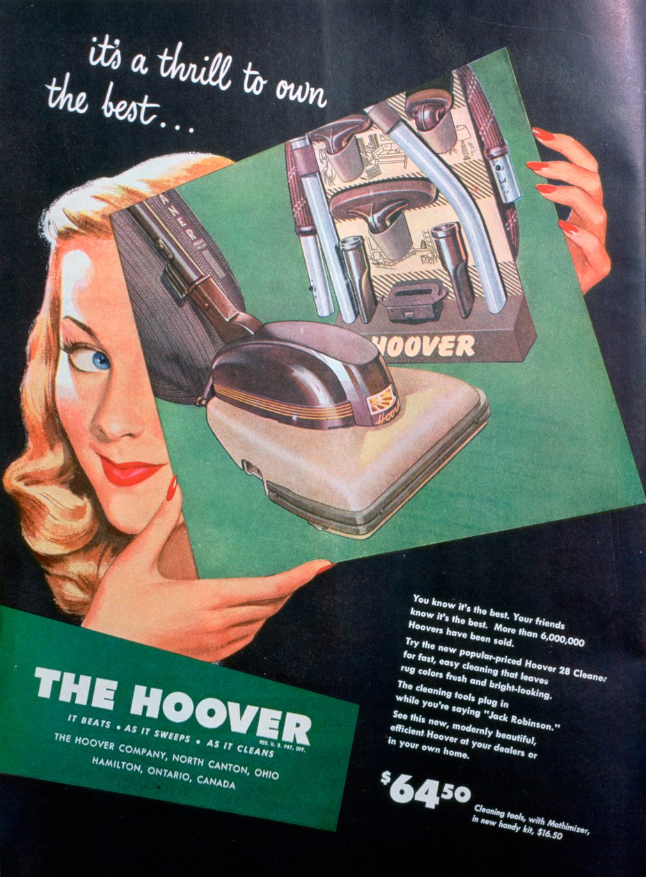 Hoover-Werbung, 1946 von Unbekannt