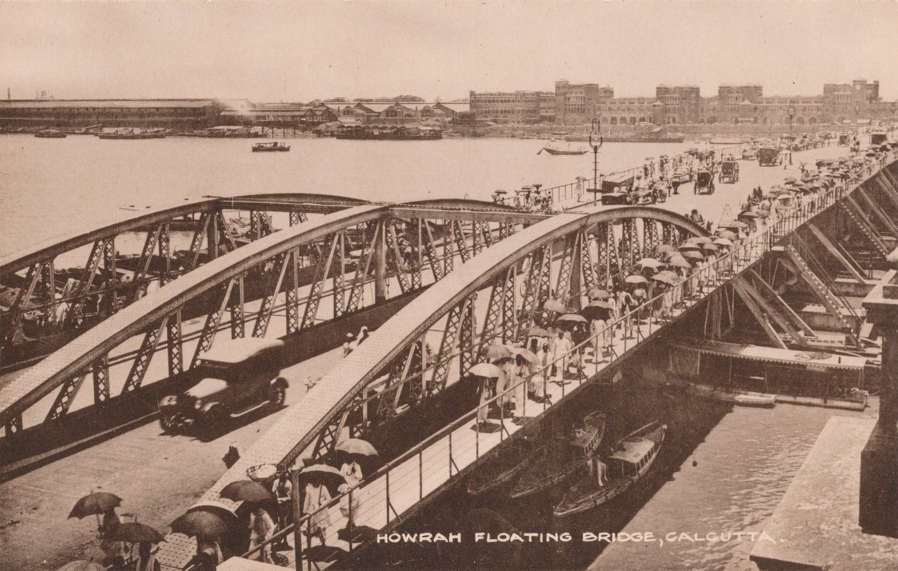 Howrah-Floating-Bridge, Kalkutta, um 1905 von Unbekannt