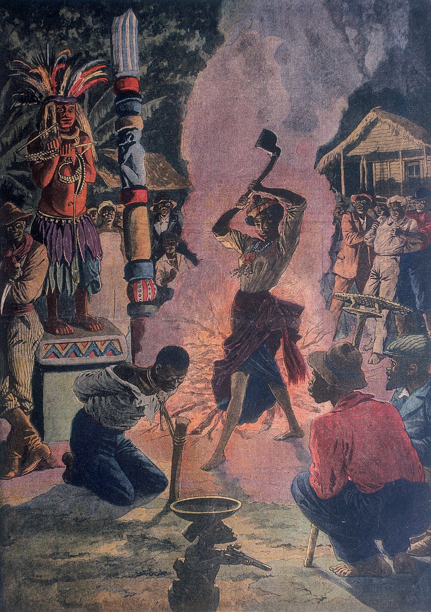 Menschenopfer, Lafayette, Louisiana, USA, 1912 von Unbekannt