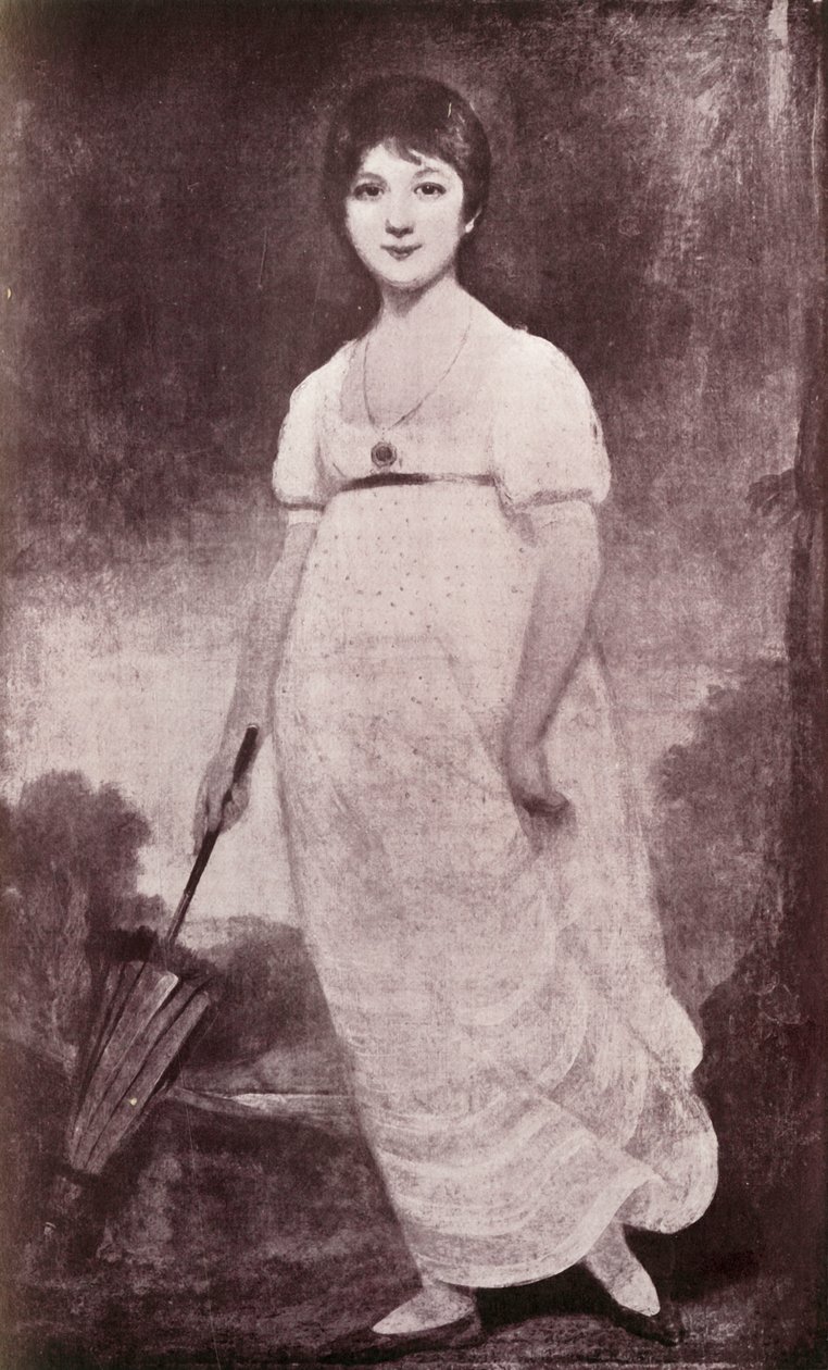 Jane Austen, um 1789, 1919 von Unbekannt