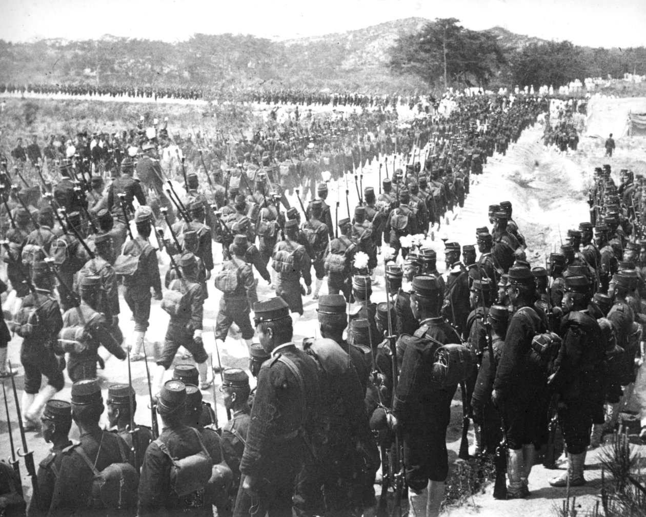 Japanische Truppen, Korea, um 1900 von Unbekannt