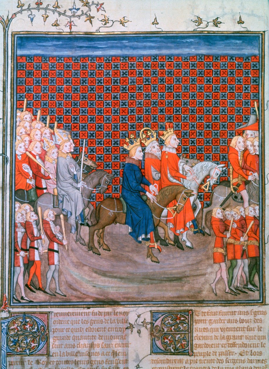 König Karl IV. betritt Paris, 1375-1379 von Unbekannt