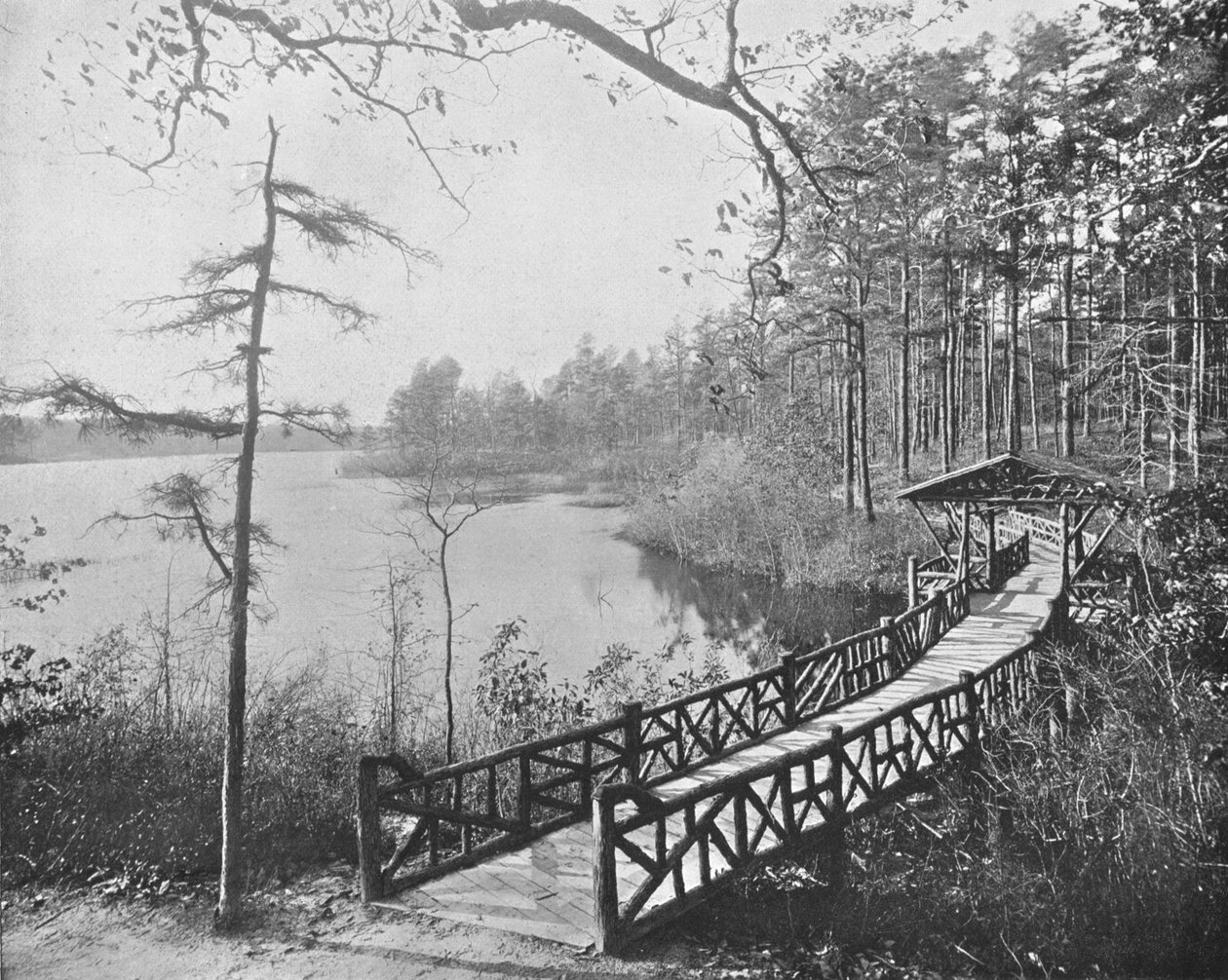 Kissing Bridge, Lakewood, New Jersey, USA, um 1900 von Unbekannt