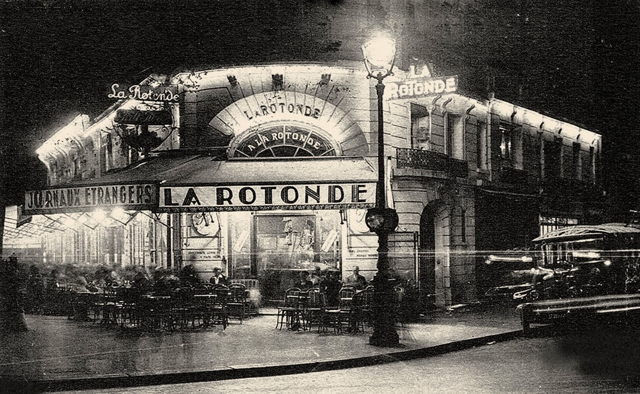 La Rotonde, Boulevard du Montparnasse, ca. 1925 von Unbekannt
