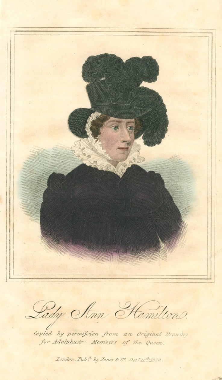 Lady Anne Hamilton, 1820 von Unbekannt