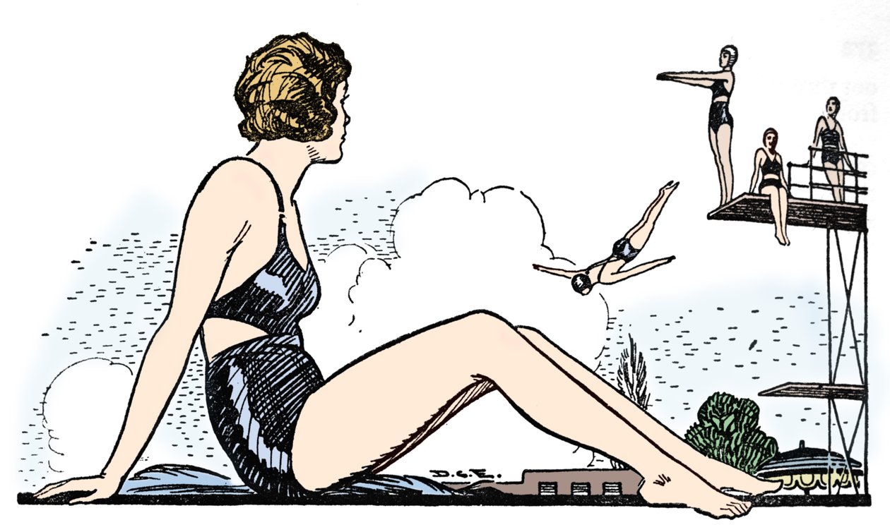 Lernen zu schwimmen, 1937 von Unbekannt