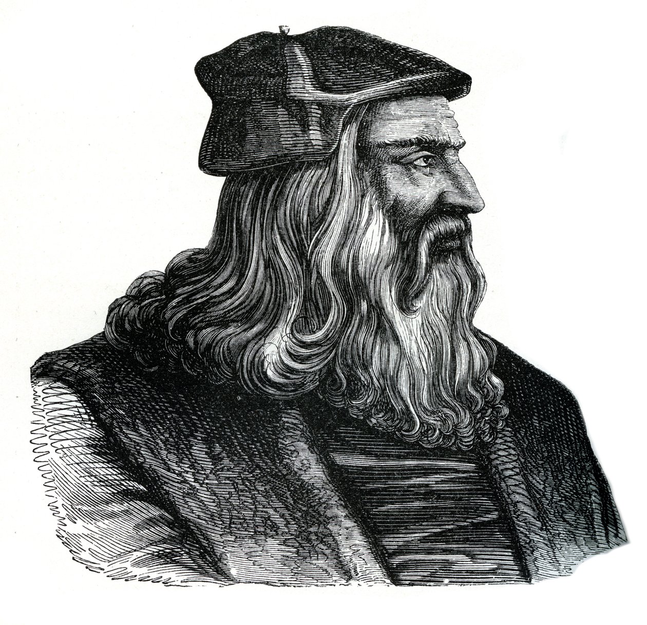 Leonardo da Vinci, 16. Jahrhundert, 1870 von Unbekannt