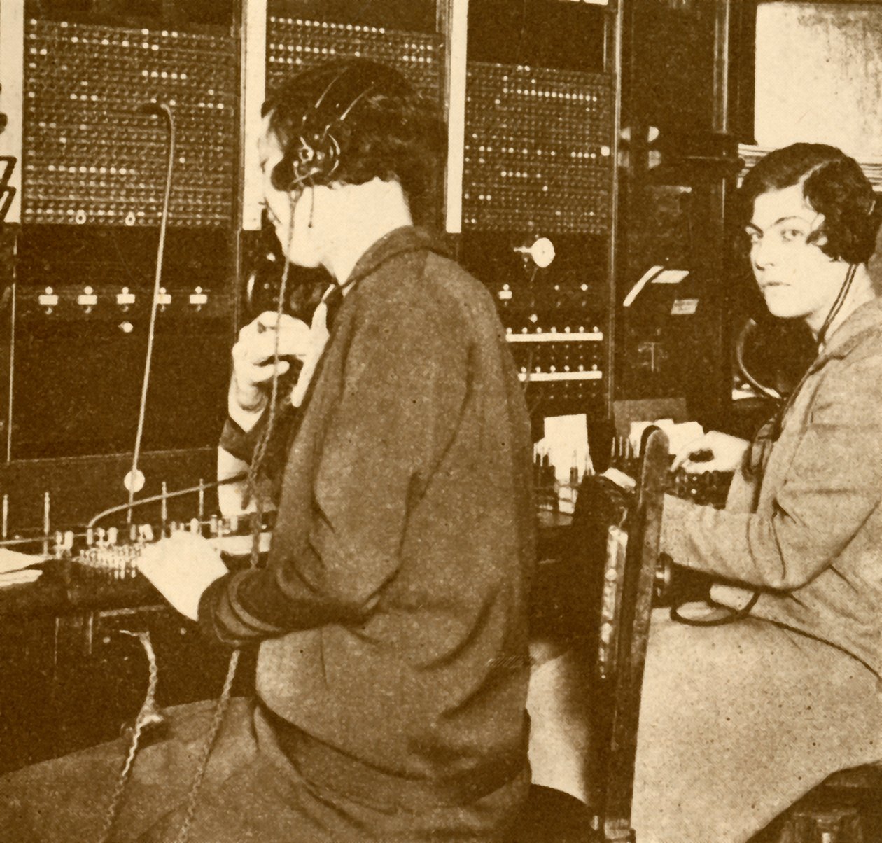 London-New York Telefonservice, um 1930 von Unbekannt