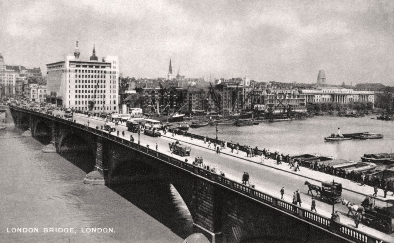 London Bridge, London, frühes 20. Jahrhundert von Unbekannt