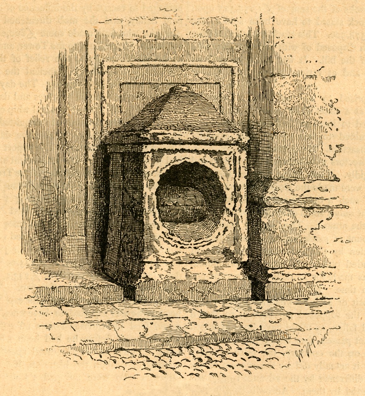 London Stone, 1897 von Unbekannt