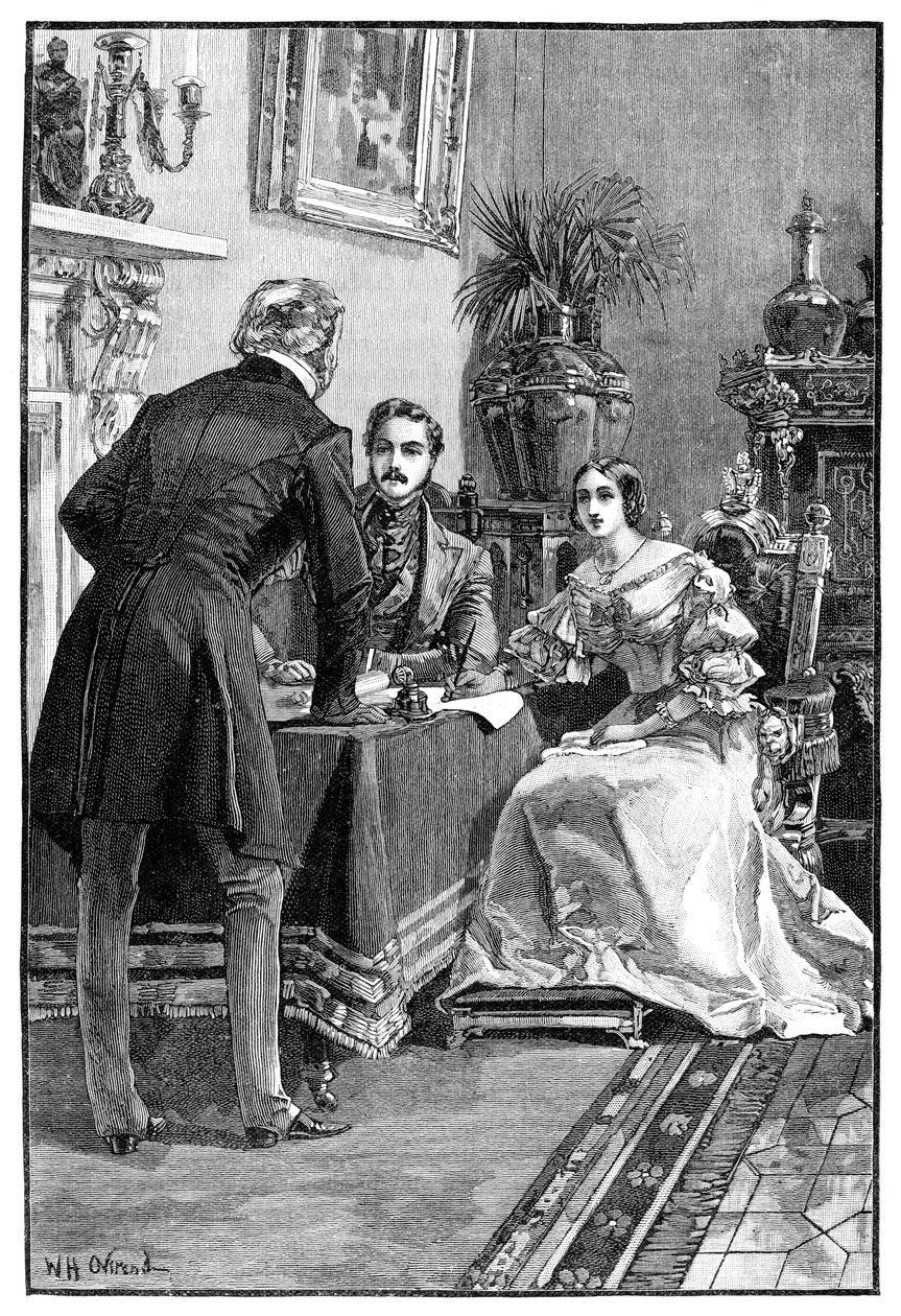 Lord Campbells Audienz bei der Königin, 1900 von Unbekannt