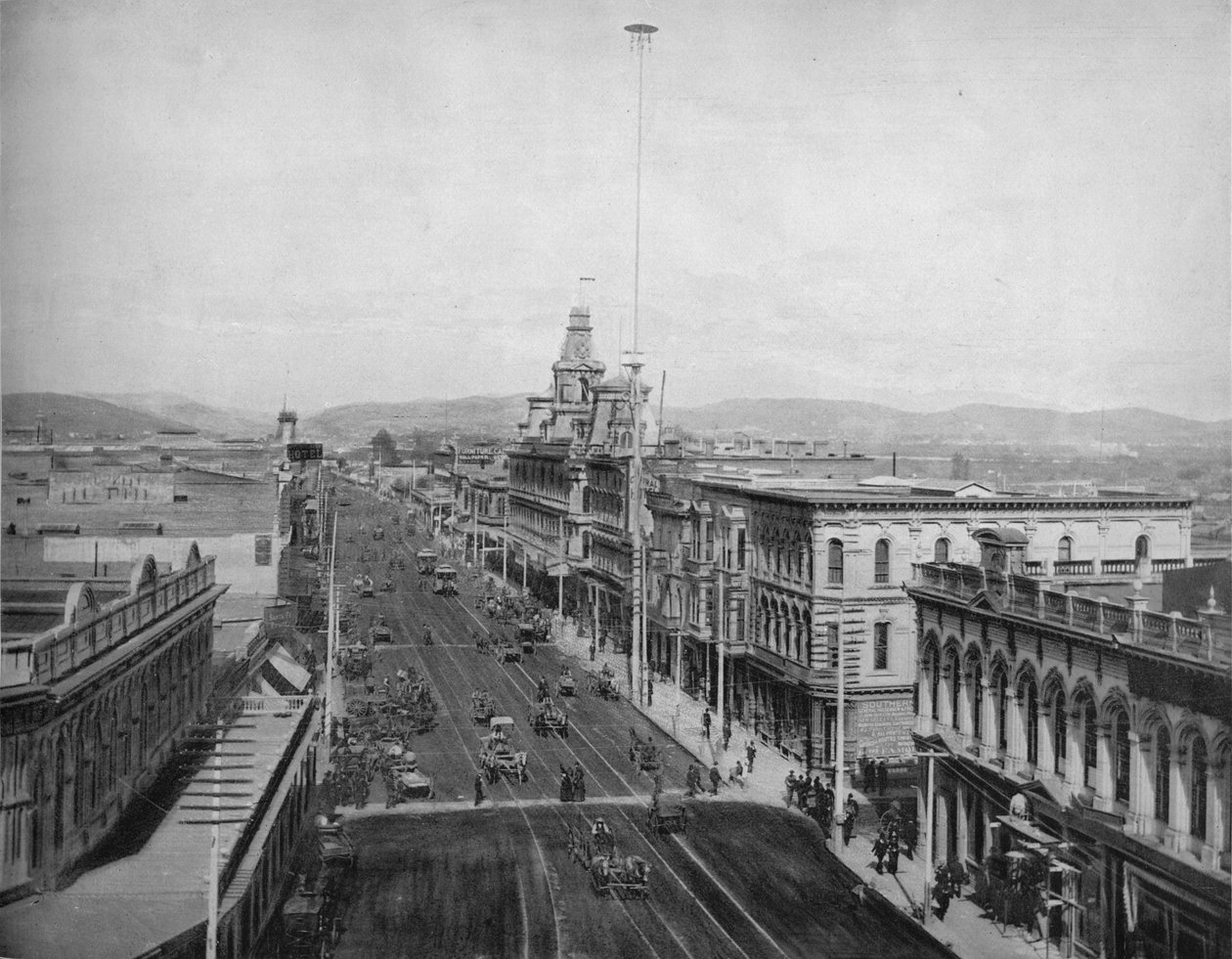Main Street, Los Angeles, Kalifornien, ca. 1897 von Unbekannt