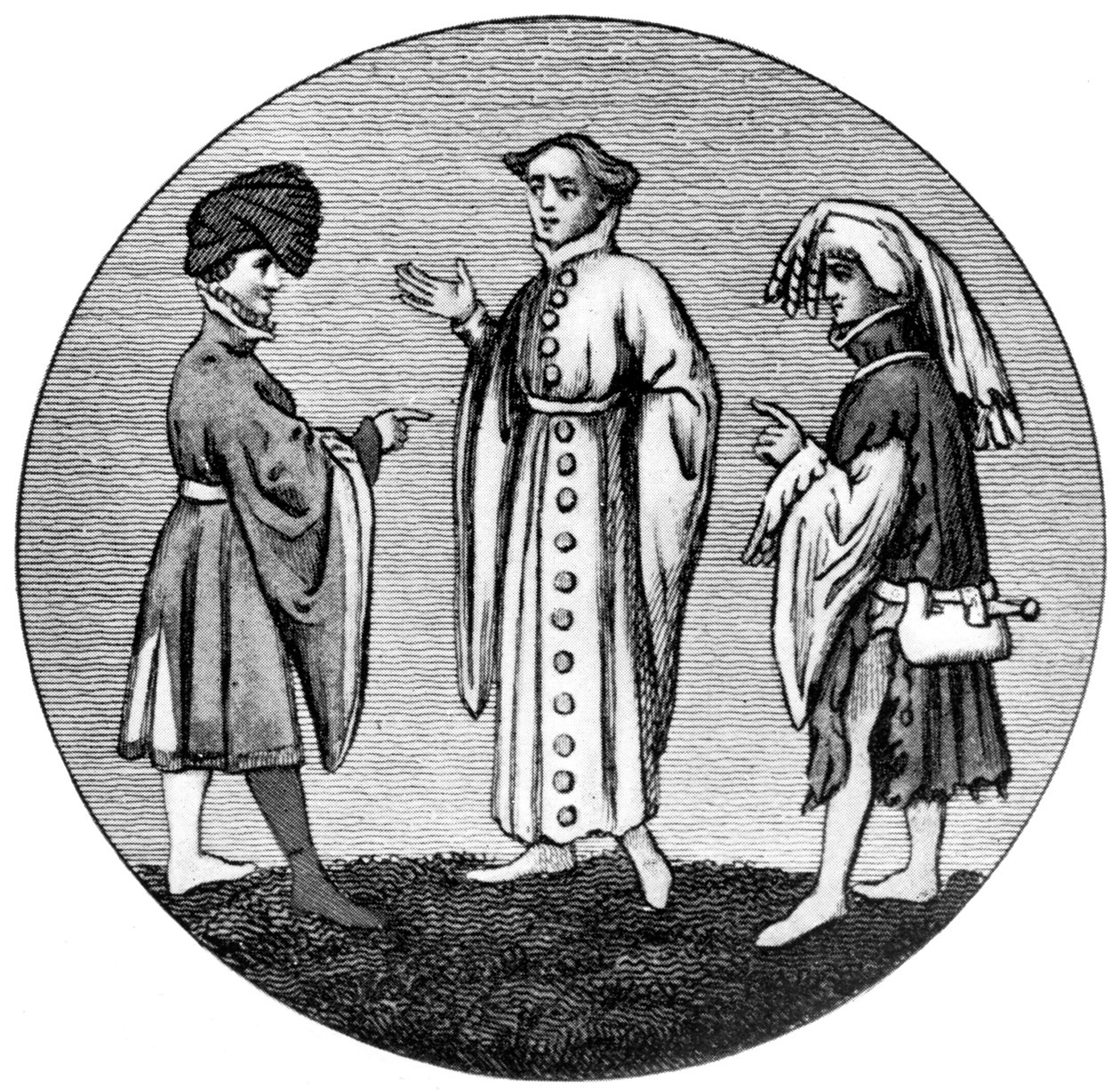 Männliche Kleidung, spätes 14. Jahrhundert, 1910 von Unbekannt