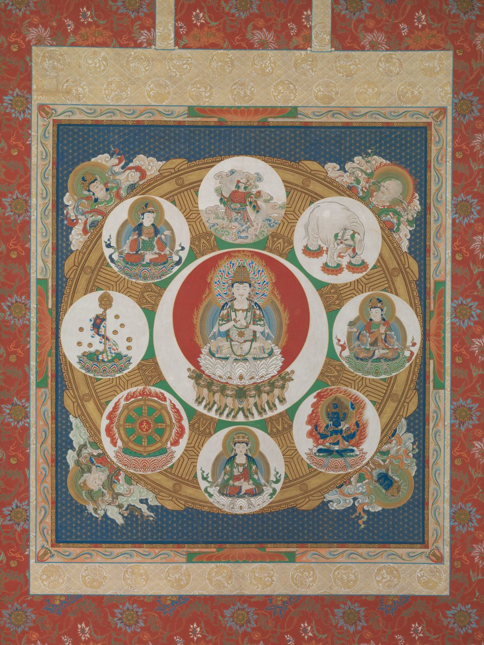 Mandala des Ein-Silben-Goldenen Rades von Unbekannt