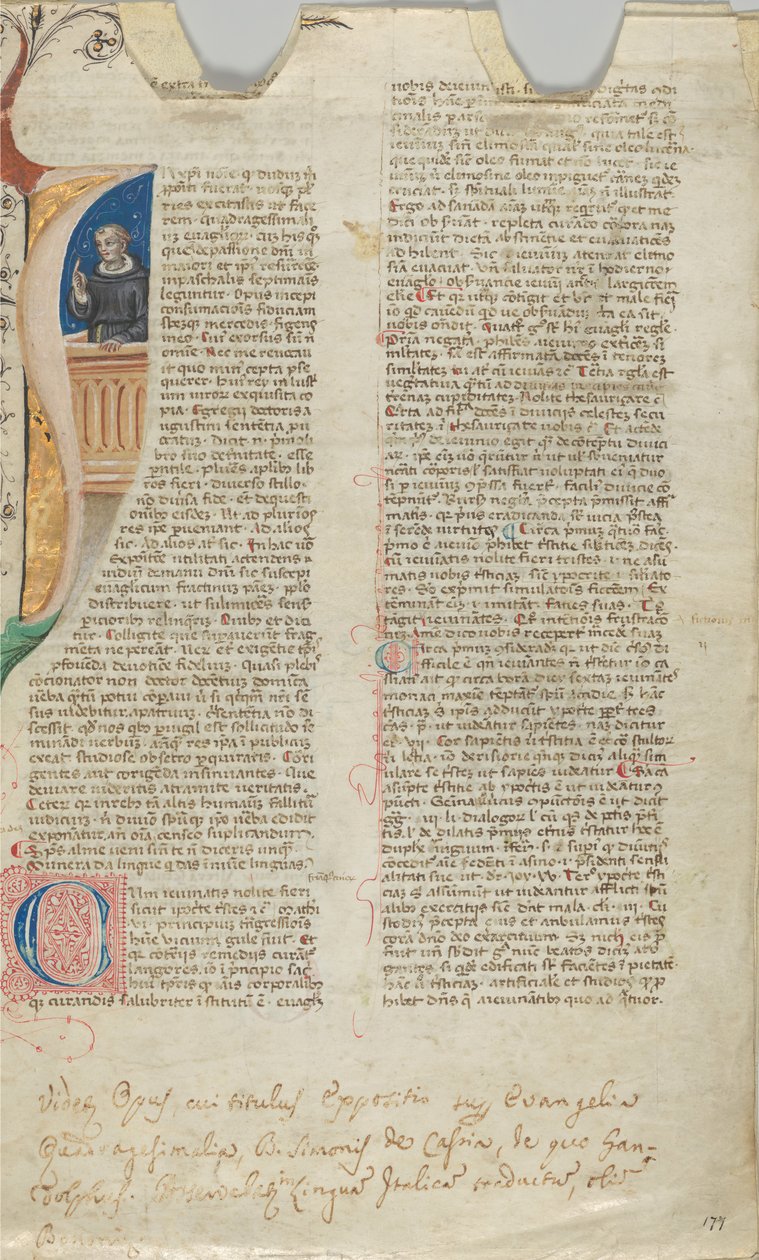 Manuskriptblatt (14. Jahrhundert) von Unbekannt
