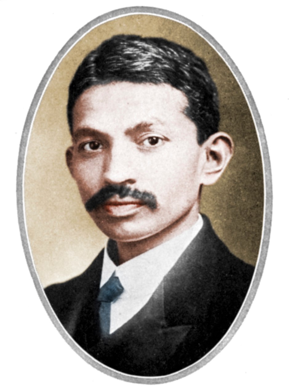 Mohandas Karamchand Gandhi 1869-1948, als junger Mann von Unbekannt