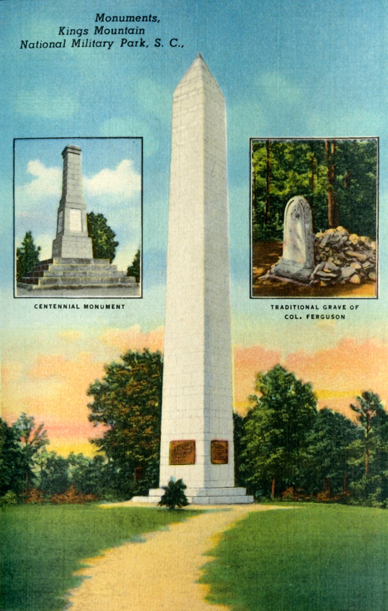 Denkmäler, Kings Mountain. National Military Park, S.C. von Unbekannt