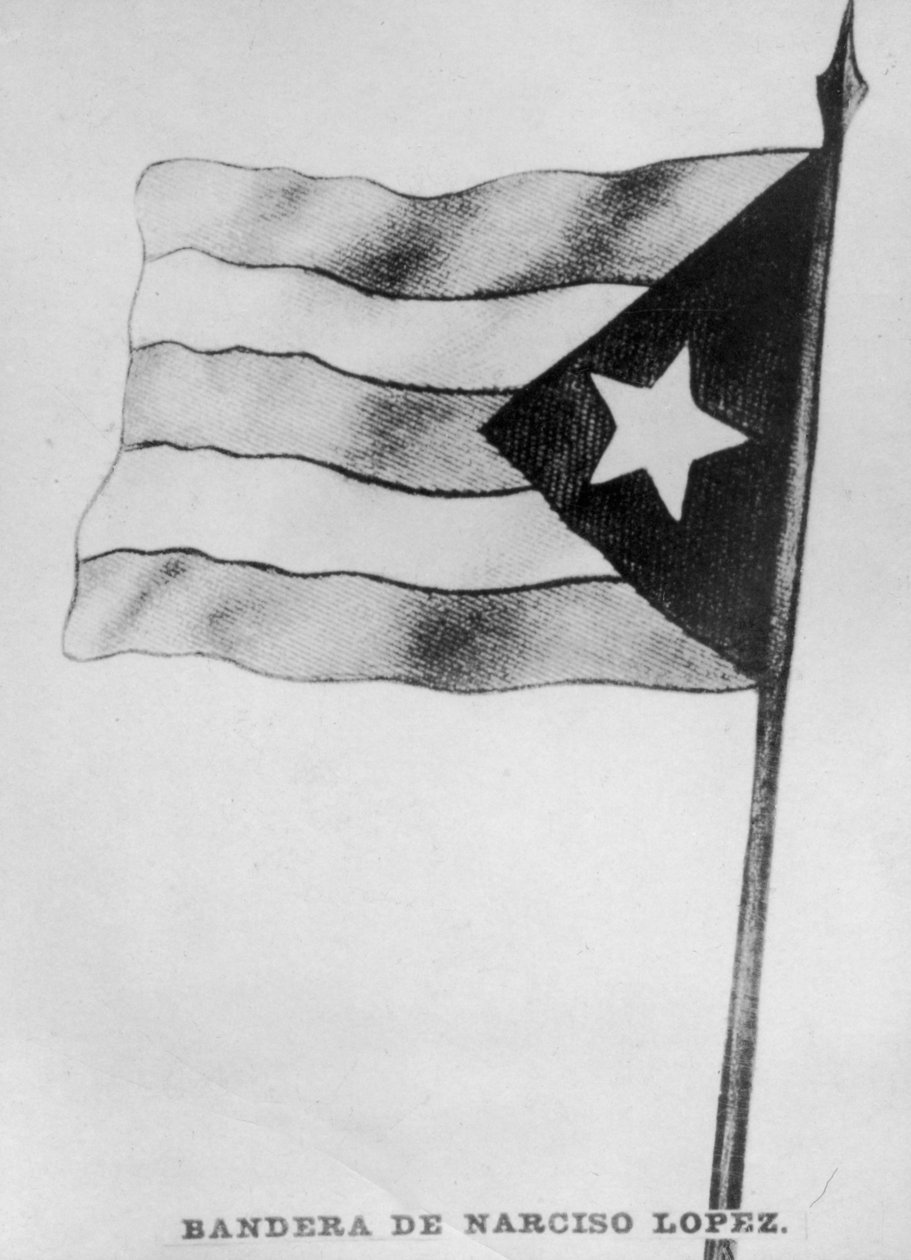 Narciso Lopezs Flagge, 1850er, 1920er von Unbekannt