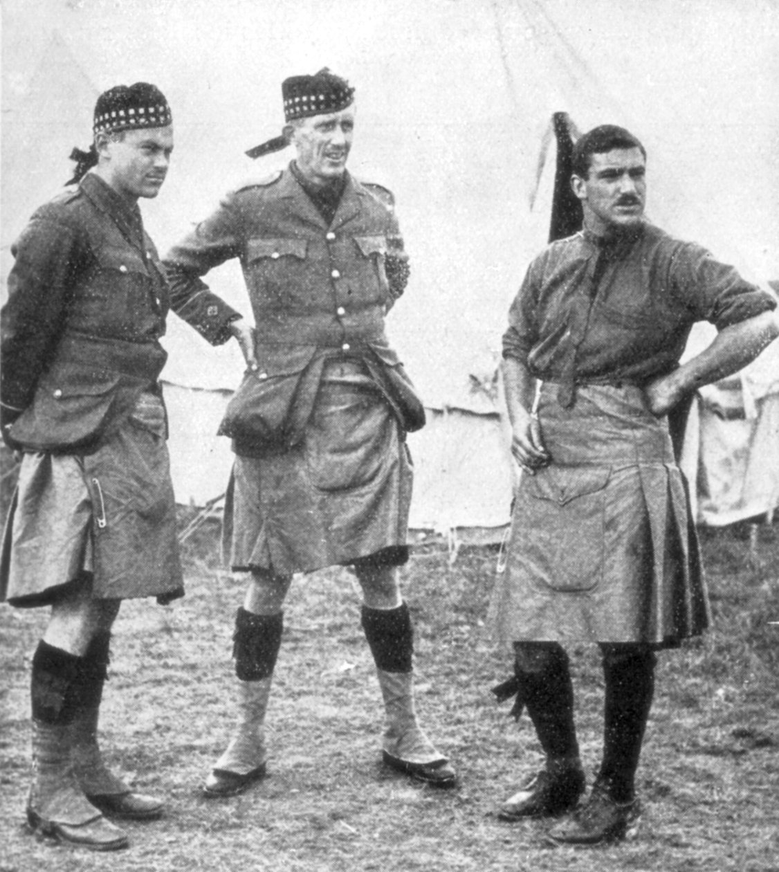 Offiziere der Canadian Highlanders, 1915 von Unbekannt