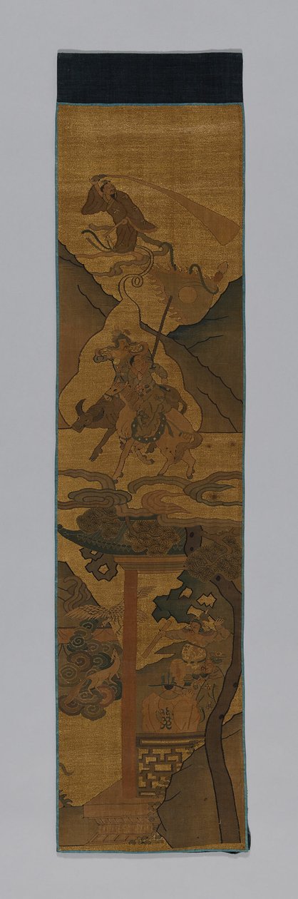 Panel Möbelstoff, China, Qing-Dynastie 1644-1911, 1800-1900 von Unbekannt