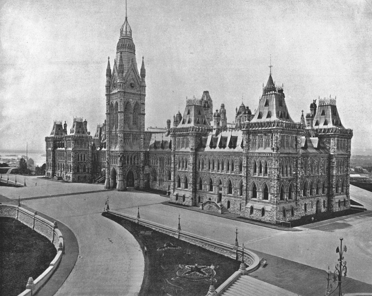 Parlamentsgebäude, Ottawa, Kanada, ca. 1900 von Unbekannt