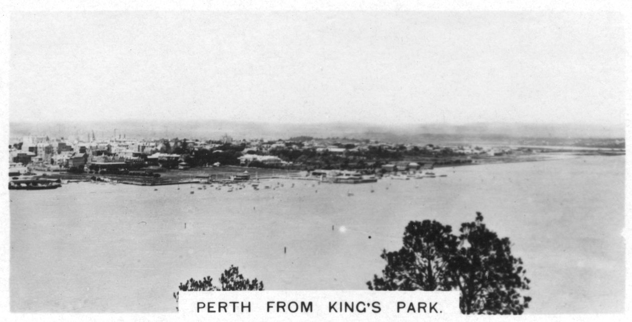 Perth vom Kings Park, Westaustralien, 1928 von Unbekannt