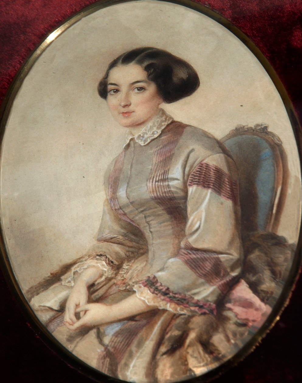 Porträt der Schriftstellerin Avdotya Panayeva, 1819-1893 von Unbekannt