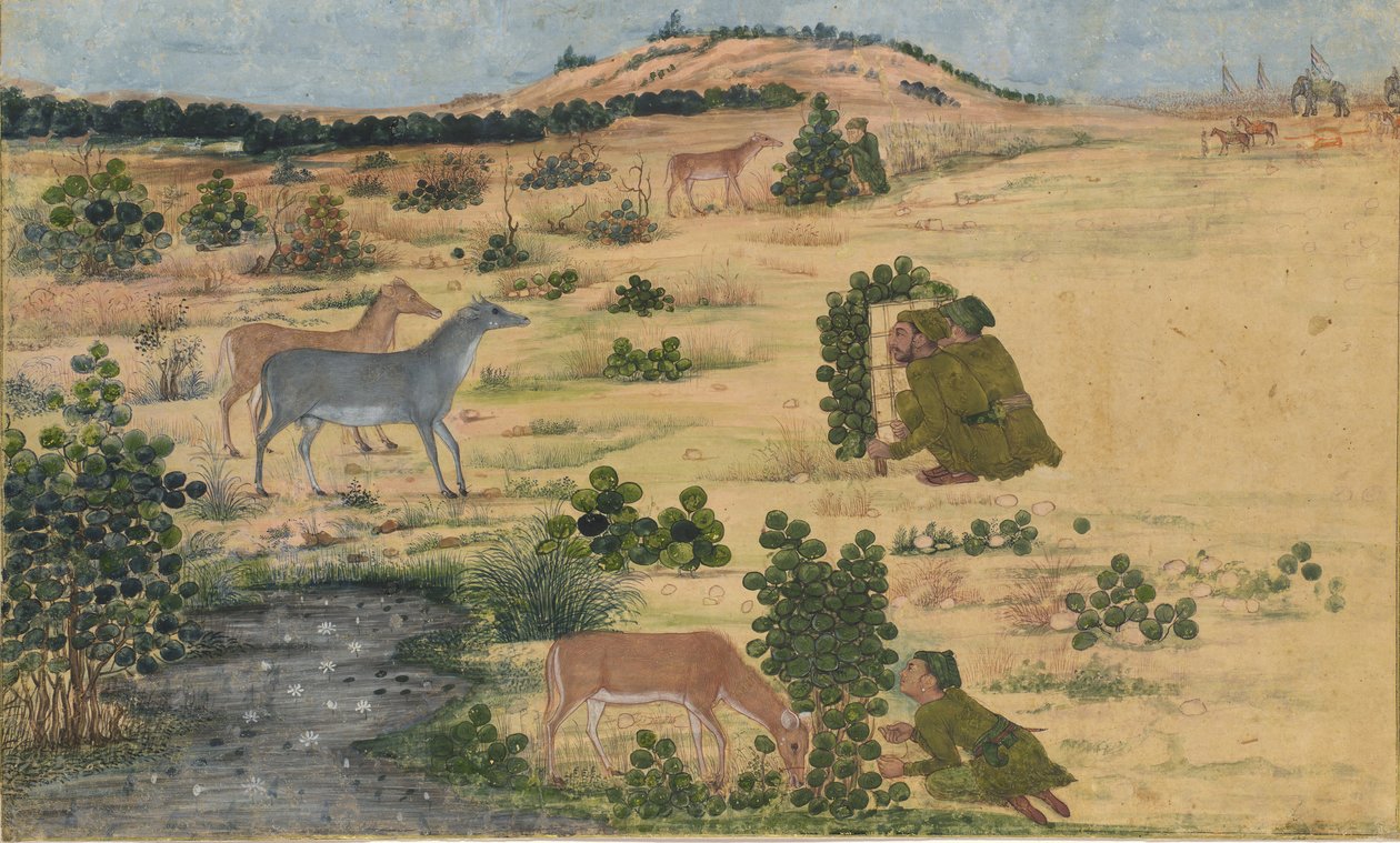 Vorbereitungen für eine Jagd, ca. 1680 von Unbekannt