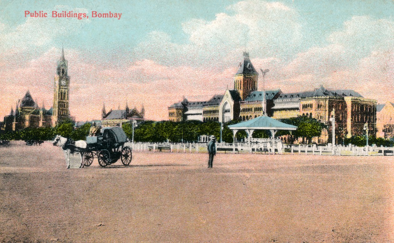 Öffentliche Gebäude, Bombay, Indien, frühes 20. Jahrhundert von Unbekannt