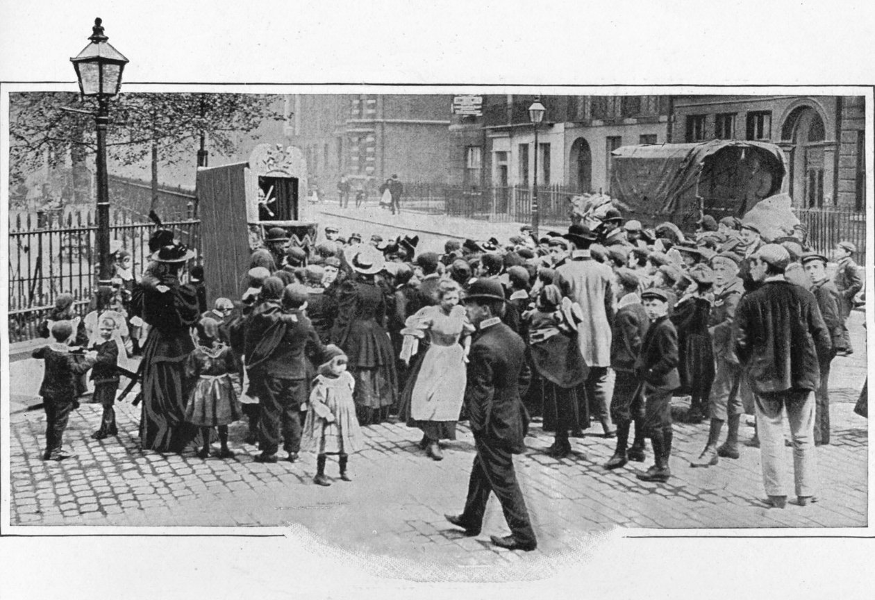 Punch-und-Judy-Show, London, um 1903 von Unbekannt