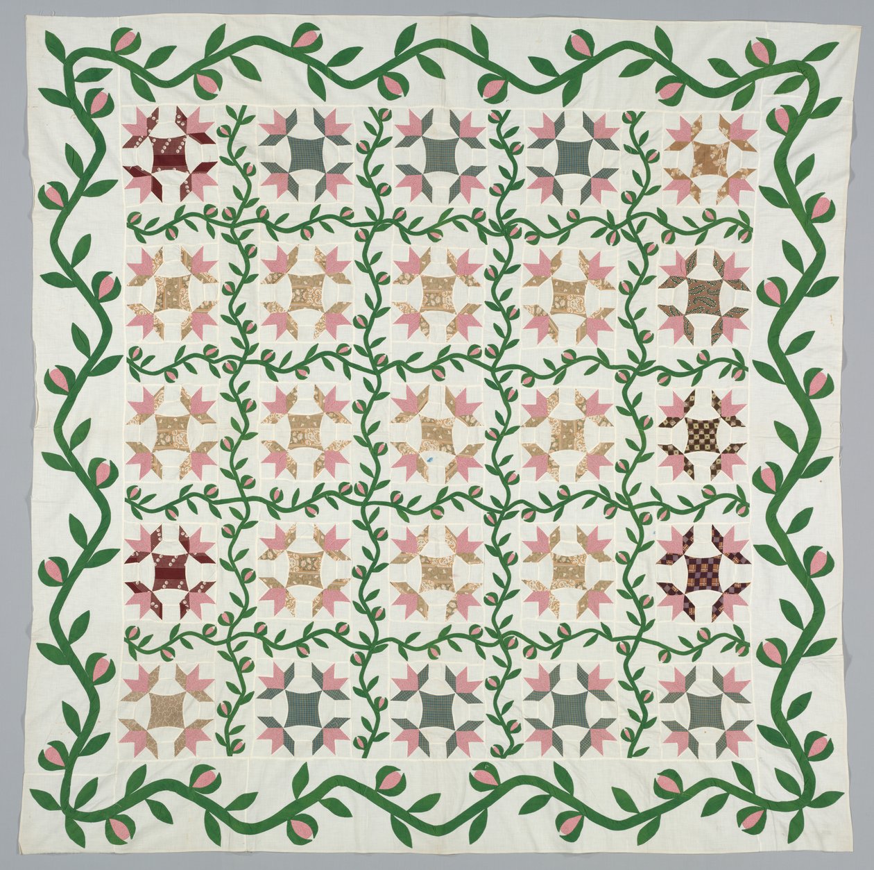 Steppdecke, ca. 1857 von Unbekannt