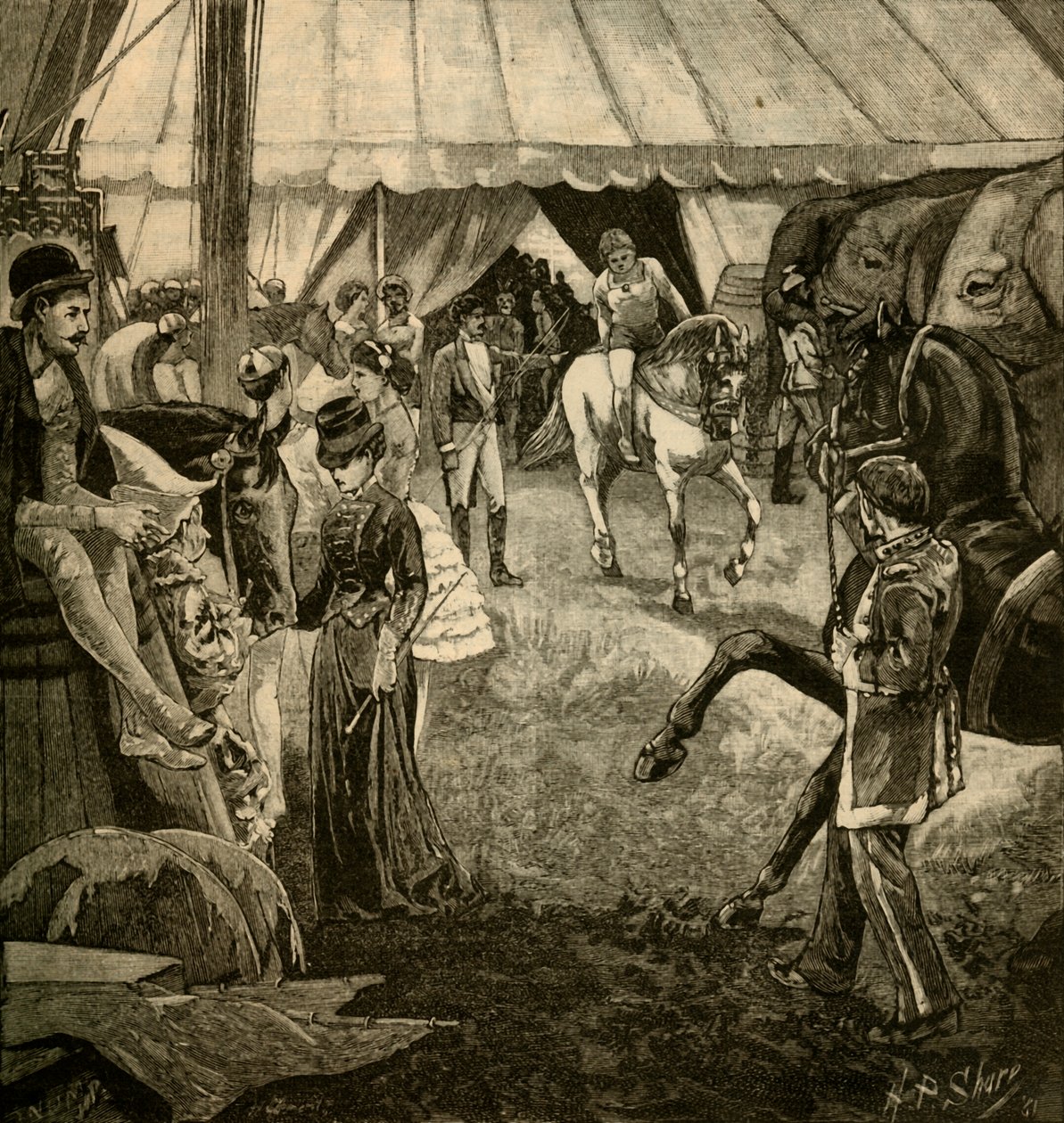 Bereit, in den Ring gerufen zu werden, 1882 von Unbekannt