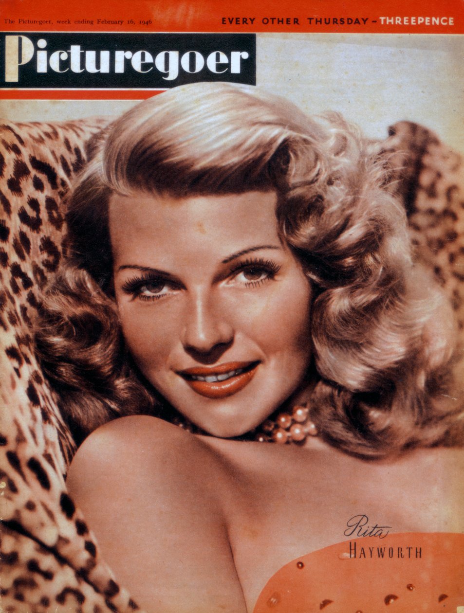 Rita Hayworth 1918-1987, amerikanische Schauspielerin, 1946 von Unbekannt