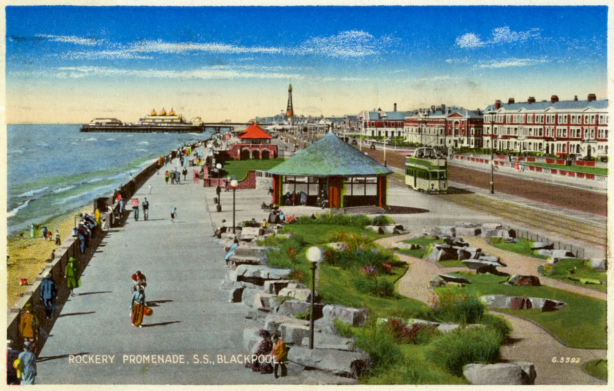 Felsenpromenade, Blackpool, Lancashire, ca. 1940 von Unbekannt