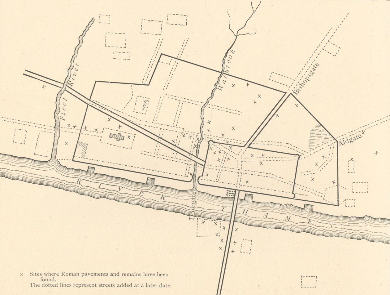 Römisches London, 1908 von Unbekannt