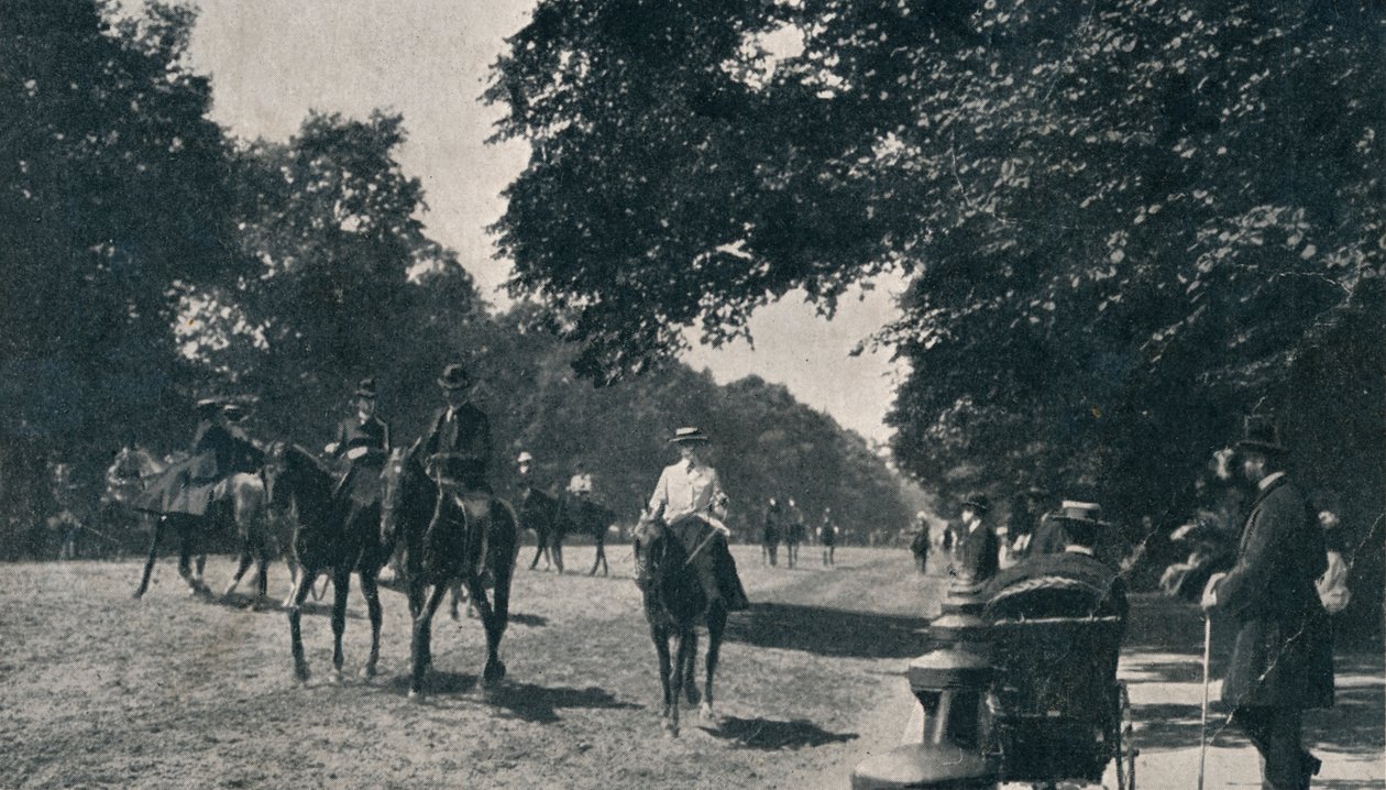 Rotten Row, Hyde Park, ca. 1900 von Unbekannt