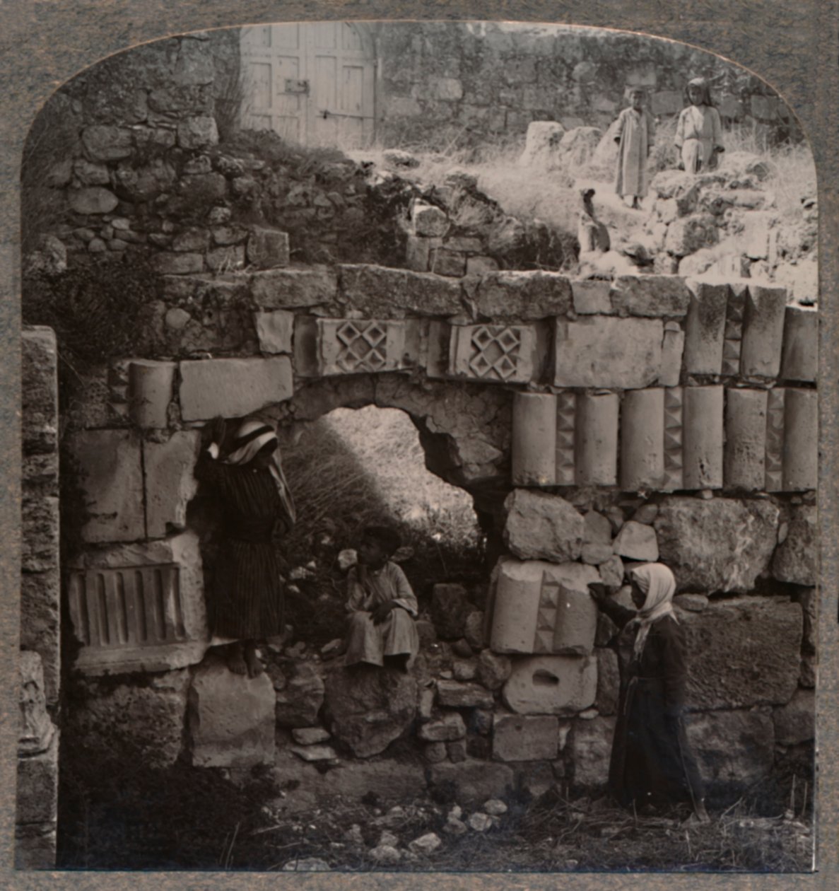 Ruinen des Hauses des Lazarus, um 1900 von Unbekannt