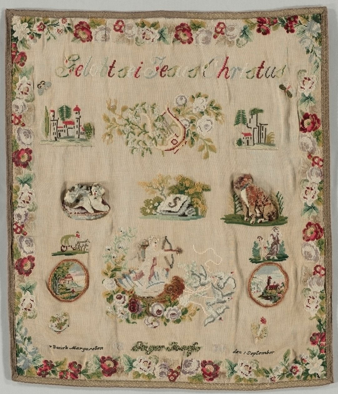 Stickerei, 1870 von Unbekannt