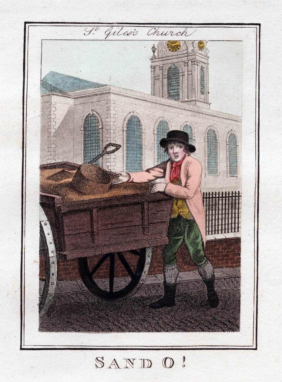 Sand O, St. Giles Kirche, London, 1805 von Unbekannt