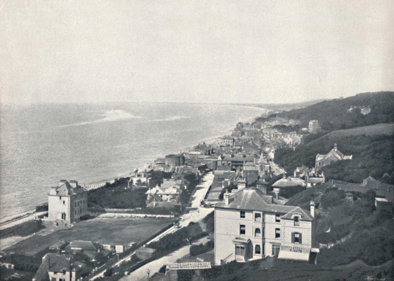 Sandgate - Blick von den Höhen, 1895 von Unbekannt