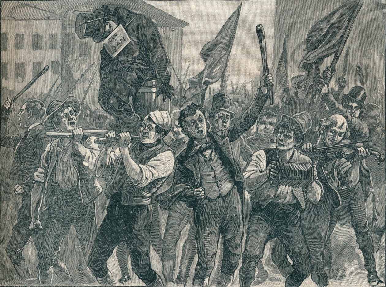Szene bei den Belfast-Unruhen, 19. Jahrhundert, 1906 von Unbekannt