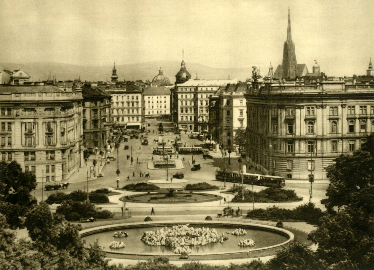 Schwarzenbergplatz, Wien, Österreich, ca. 1935 von Unbekannt