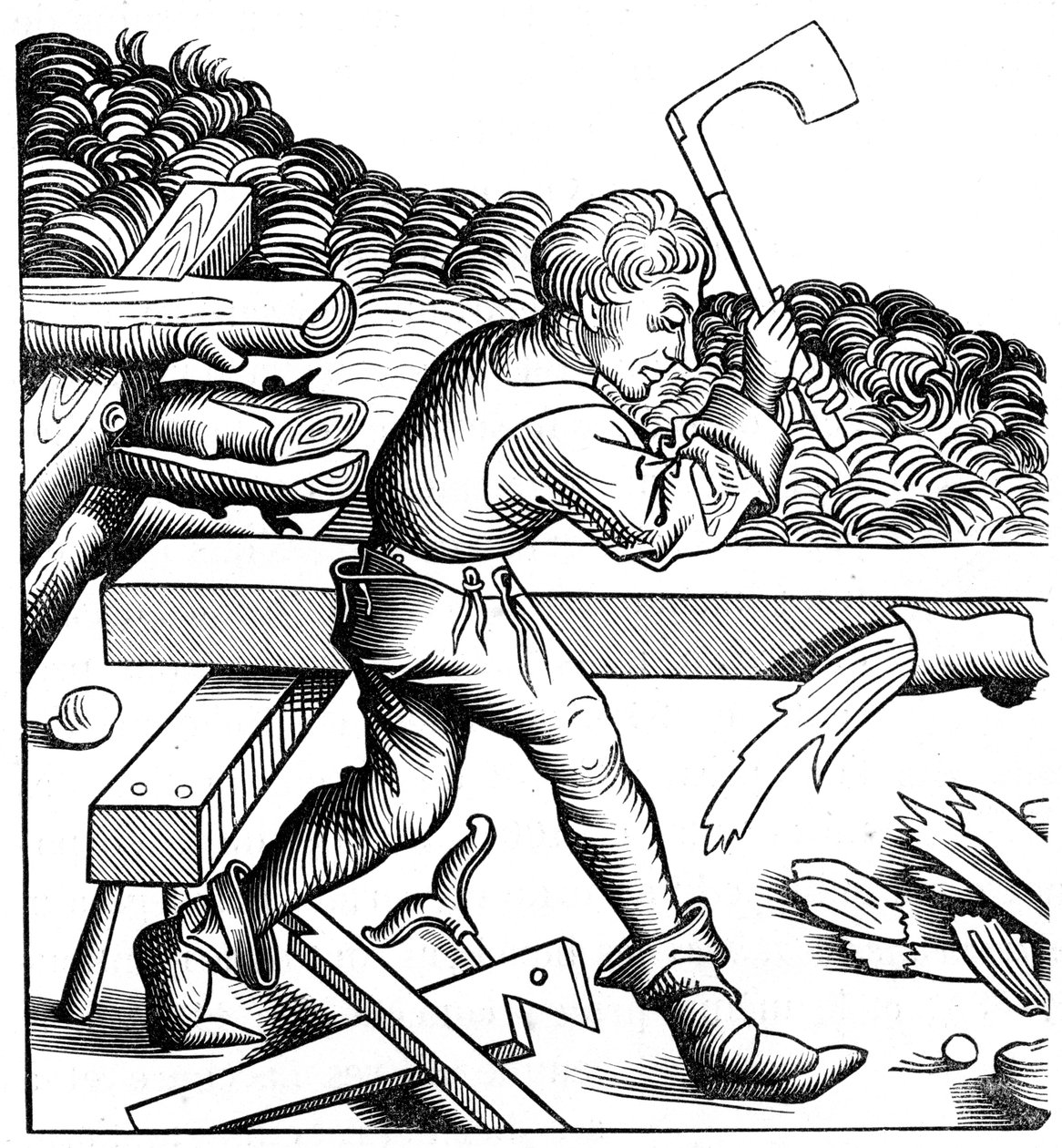 Schiffszimmermann, 15. Jahrhundert, 1849 von Unbekannt