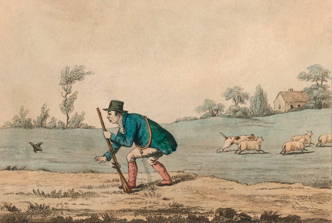 Jagdszene, 1813 von Unbekannt