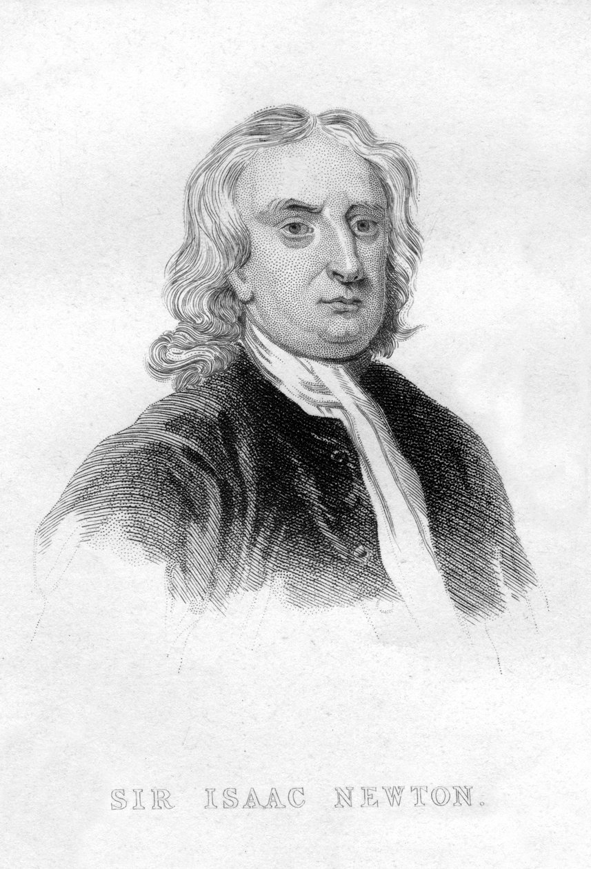 Sir Isaac Newton, englischer Mathematiker, Astronom und Physiker von Unbekannt