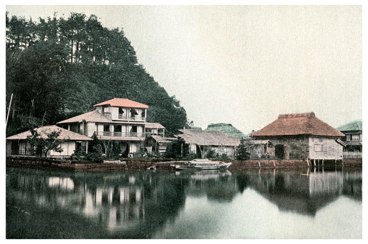 Kleines Sommerhotel, Kanazawa, Japan, 1904 von Unbekannt