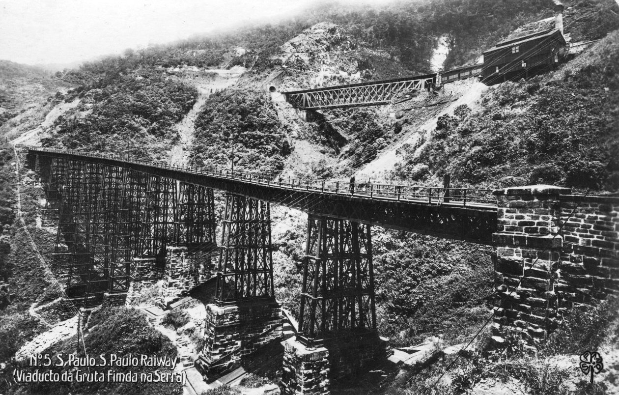São Paulo Eisenbahn, Brasilien, frühes 20. Jahrhundert von Unbekannt