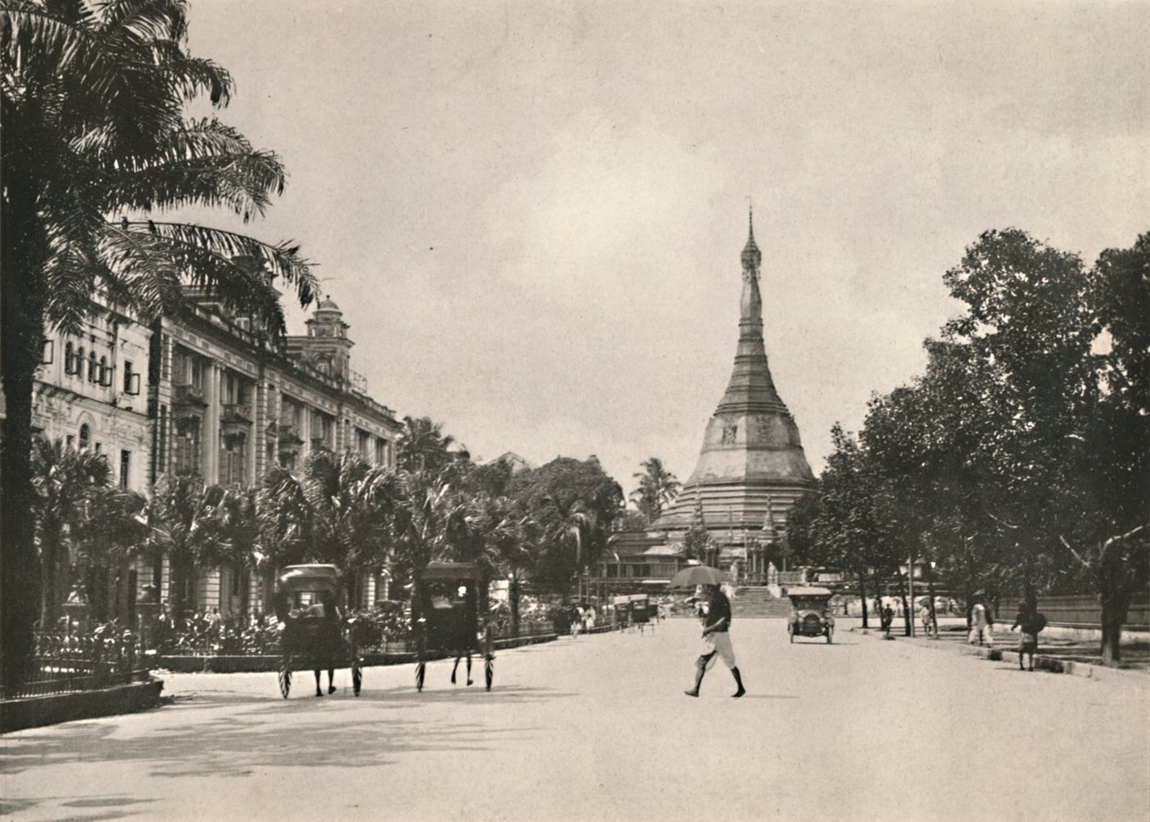 Soolay Pagoda Road, Rangun, 1900 von Unbekannt